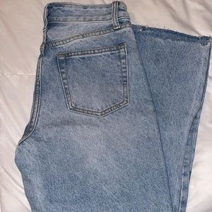 Brandy Melville Women's Blue and Silver Jeans